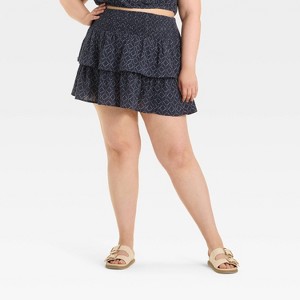 Women's Ruffle Mini A-Line Skirt - Universal Thread™ - 1 of 3