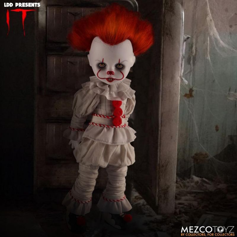 Mezco Toyz Living Dead Dolls Presents IT Pennywise 10 Inch Collectible Doll, 2 of 10