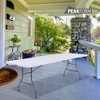 Peakform Multipurpose Banquet Fold-In-Half Table Lightweight Durable Desk with Secure Base for Indoor and Outdoor Events, 8 Foot, White - 2 of 4