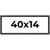 PosterPalooza | Panoramic Antique Black Picture Frame - UV Acrylic, Foam Board Backing, Hanging Hardware - 2 of 4