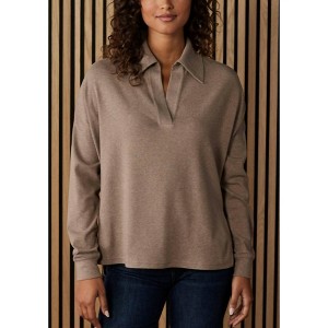 Women's Puremeso Split Side Polo Top - The Normal Brand - 1 of 3