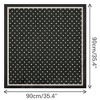 Elerevyo Women Polka Dots Large Vintage Satin Square Neckerchief Head Wrap Bandanas 35.4" X 35.4" - 3 of 4