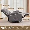 Ridstar Massage Accent Chair with Rocking Function & Two Cup Holders for Living Room-Grey - 2 of 4