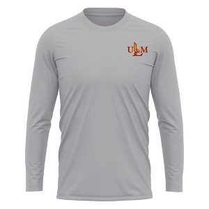 University of Louisiana Monroe Adult Sport Long Sleeve Left Chest Logo, Athletic Heather - 1 of 4