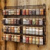 Kemimoto 4 Pack Spice Rack Wall Mount,Upgraded Connectable Seasoning Organizer for Space-Saving,Hanging Spice Storage for Cabinet/Pantry Door - 4 of 4