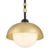Possini Euro Design Possini Euro Siegel 8 3/4" Wide Black and Gold Mini Pendant Light - 3 of 4