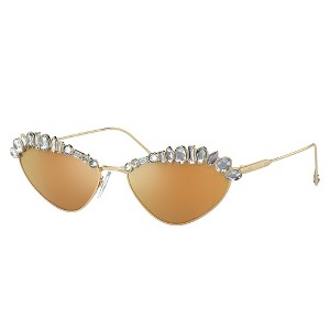 Swarovski SK 7009 40137P Womens Cat-Eye Sunglasses Pale Gold 55mm - 1 of 3