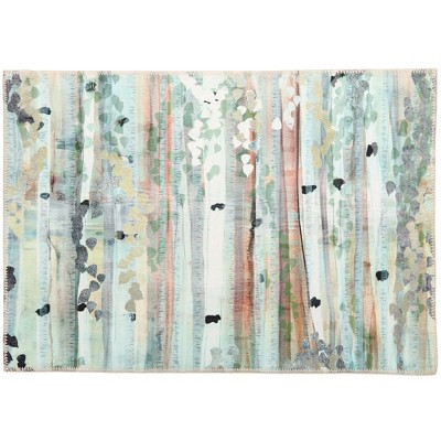 Olivia’s Home Neutral Birch Forest Doormat – 22" x 32", Indoor Only, Minimal Nature-Inspired Design
