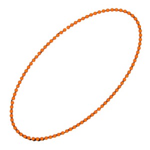 Magic Matt’s Brilliant Blinkys Smooth Round Opaque Bead Mardi Gras Necklace Orange Pack of 12 - 1 of 1