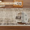 Washable Runner Rugs - Non-Slip Low Pile, Modern Bordered for Hallway, Entryway, Bathroom & Kitchen - Stain Resistant Carpet Mat - 4 of 4