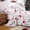 Christmas Duvet Cover- Reindeer Patchwork Printed Xmas Decorations Duvet Cover Set, Soft and Breathable Christmas Bedding Set - 4 of 4