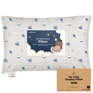 KeaBabies Jumbo Toddler Pillow with Pillowcase, 14X20 Soft Organic Toddler Pillows for Sleeping, Kids Travel Pillow - 1 of 4