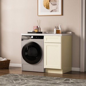Kitchen Base Cabinet, Unassembled Cabinet with Adjustable Shelf without Top - 1 of 4