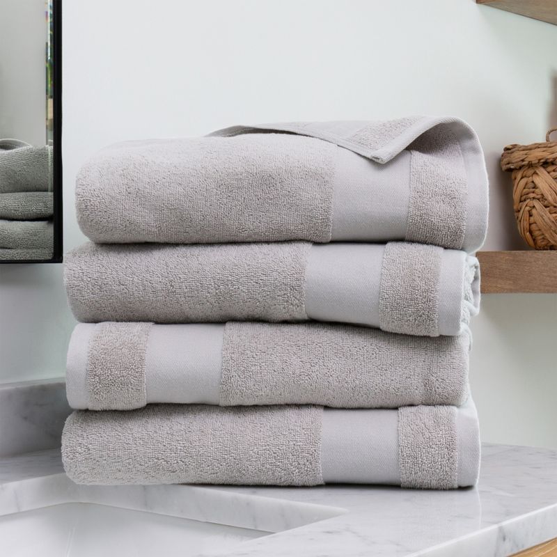 Set Of 4 Bath Towels, 100% Super Plush Premium Cotton - Becky Cameron, 1 of 17
