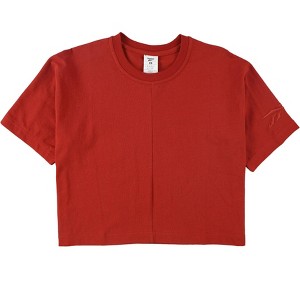 Reebok Womens High Intensity Basic T-Shirt, Red, Small - 1 of 2