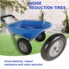 JANSNO 15-Inch Garden Wheelbarrow with Dual Pneumatic Wheels for Lawn and Outdoor Tasks - 4 of 4