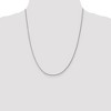 Black Bow Jewelry 1.5mm Sterling Silver Solid Curb Chain Necklace - 2 of 4