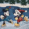 Northwest Mickey Mouse Woven Tapestry Throw Blanket, 48" x 60", Winter Skate - 3 of 4