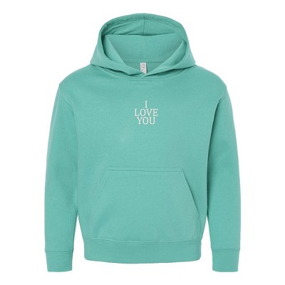 The Juniper Shop Embroidered I Love You Words Youth Graphic Hoodie