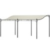 Resenkos Outdoor Garden Gazebo, Sunshade Gazebo Canopy,10' x 16' Wall-Mounted Outdoor Pergola Canopy with Drainage Holes, Cream White - 3 of 4