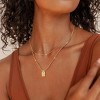14K Gold Plated Initial Necklace, Personalized A-Z Letter Pendant, Dainty Minimalist Jewelry Gift for Women - 2 of 4