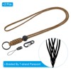 Unique Bargains Badge Lanyard Necklace Keychain Cord Metal Clasp Strap for Key Whistle ID Card Badge Holder 2 Pcs - 3 of 4