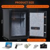 Fireproof 2.0 Cub Safe with Waterproof Bag, Digital Keypad Lock Box with Inner Lock & Adjustable Shelf for Home Office - 2 of 4