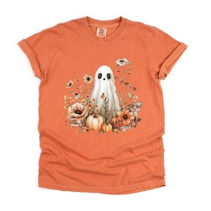Simply Sage Market Women's Ghost Watercolor Short Sleeve Garment Dyed Tee - 1 of 4