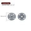 Unique Bargains Alloy Invisible Durable High Hardness Buckle Fasteners Press Studs Buttons 5 Pcs - 2 of 4