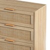 SEVOBAL Dressers 6 Drawer Rattan Storage Cabinet with Elegant Look for Stylish Bedroom and Living Room Neat Organization, Brown, 15.75"*51.18"*29.53" - 4 of 4
