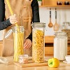 60oz Airtight Glass Jars Set of 3 with Lids, Tall Spaghetti Container with Clear Preserving Seal Wire Clip Fastening, Pasta jar for Oat, Dry Goods - 4 of 4