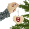 Colgate University Secondary Logo Heart Love Wood Christmas Tree Holiday Ornament - 3 of 3