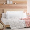 PiccoCasa Pure Cotton Soft Envelope Closure Body Ruffled Pillowcases 2 Pcs - 2 of 4