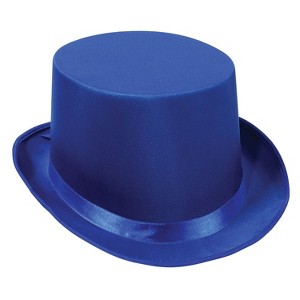 Beistle Satin Sleek Top Hat One Size Blue 60839-B - 1 of 1