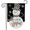 Briarwood Lane Checkered Snowman Burlap Winter Garden Flag Let It - 2 of 4