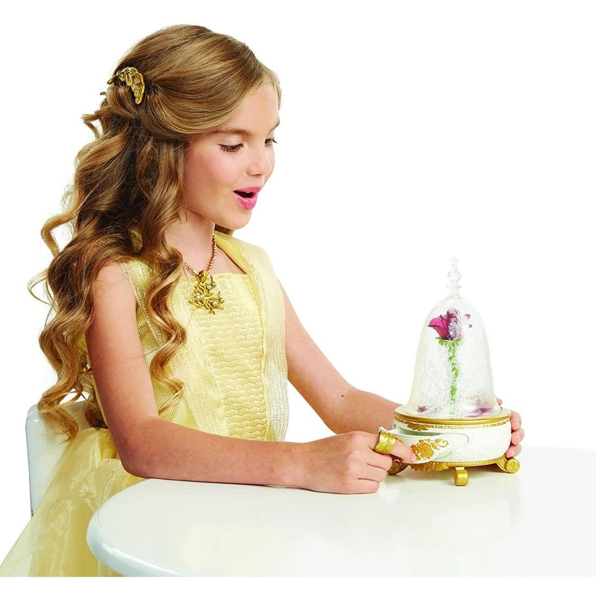 Walt Disney Co Disney Beauty and the Beast Lights & Sound Enchanted Rose Jewelry Box - thumbnail 3