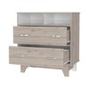 NicBex 2-Drawer Storage Cabinet with Open Shelves, 31.5" W Bedroom Dresser, Modern Dresser for Bedroom, Chest of Drawers - 3 of 4