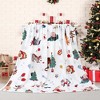 Lomsoe Christmas Throw Blanket Christmas Reindeer Blanket Ultra Soft Flannel Blankets Winter Warm Bed Blankets Xmas Holiday Decor. - 4 of 4