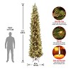 12' Prelit Slim Carolina Pine Artificial Christmas Tree Clear Lights - National Tree Company - 4 of 4