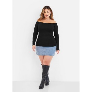Rebdolls Women's Essential Off Shoulder Top - 1 of 3