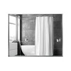 Rectangle Glossy Bathroom Mirrors For Wall Metal Frame Vanity Mirror Dressing Mirror,for Bathroom,Living Room,Bedroom-The Pop Home - 4 of 4