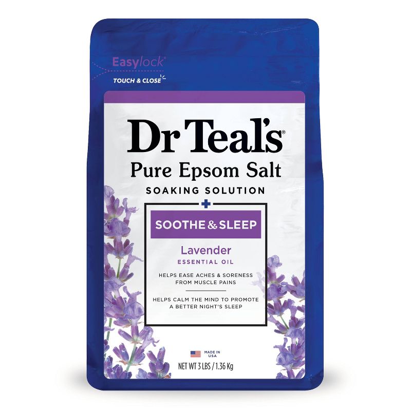 Dr Teal's Soothe & Sleep Lavender Pure Epsom Bath Salt, 1 of 13