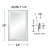 Possini Euro Design Possini Euro Ludlow Wall Sconce Set with Uttermost Verne Wall Mirror - 4 of 4