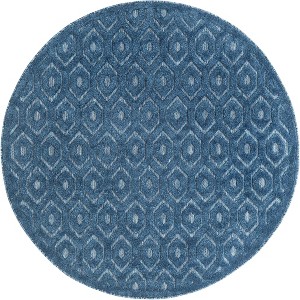 Unique Loom    Outdoor Trellis Textured Spatial Area Rug - 1 of 4