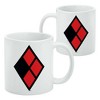 Harley Quinn Diamond Logo Ceramic Coffee Mug, Novelty Gift Mugs for Coffee, Tea and Hot Drinks, 11oz, White - 2 of 4