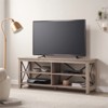 62 in. Gray Oak TV Stand - Henn&Hart - 4 of 4