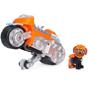 PAW Patrol Moto Pups Zuma's Deluxe Pull-Back Motorcycle Vehicle with Wheelie Feature & Toy Figure, Kids Toys for Ages 3 & Up - 1 of 4