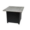 Endless Summer The Mason 30" Square LP Gas Fire Pit: Outdoor Tabletop Feature, UV Coated Resin Mantel - 2 of 4