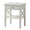 CAVINAS Modern Nightstand with Drawers and Handles Bedside Table with Open Storage Shelf for Bedroom, Living Room, White - 4 of 4