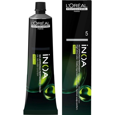 L'Oreal Pro iNOA Coloration Ammonia-Free Permanent Hair Color Dye  - Multicolored Loreal Haircolor Cream